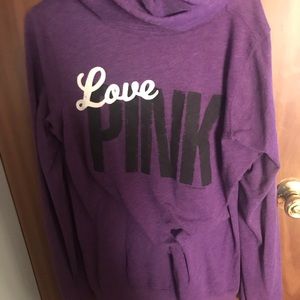 Vs pink pull over large fits medium